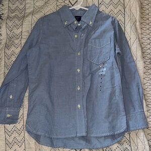 GAPKids Blue Button-Down Shirt | Size 6-7